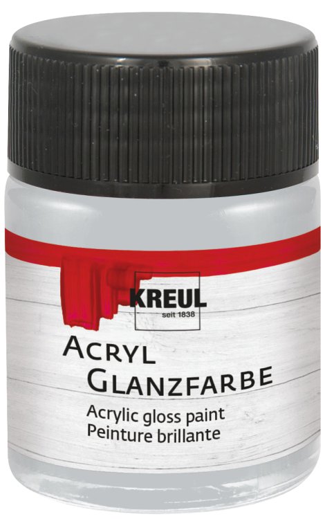 KREUL Acryl Glanzlack Silber 50 ml