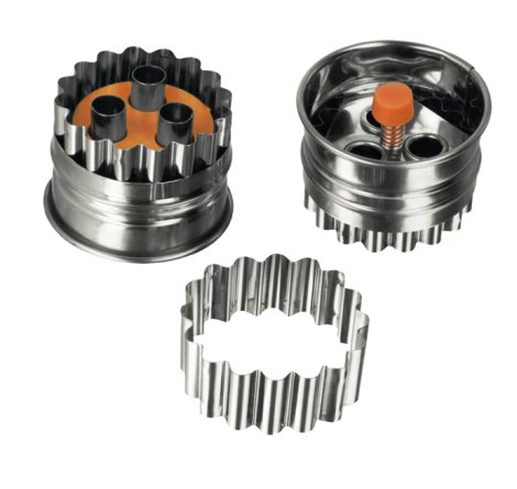 Linzerausstecher Edelstahl mit Auswerfer Original 4,8 cm