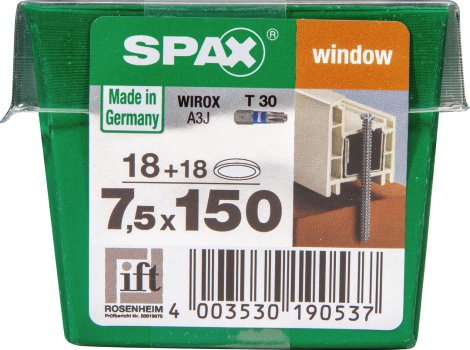 SPAX Rahmenanker Wirox 7,5x150 18 Stk.