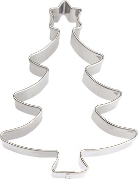 Keksausstecher Baum + Stern Edelstahl 78x60 mm