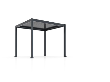 Pergola Bioclimatic freistehend Dunkelgrau 3x3 m