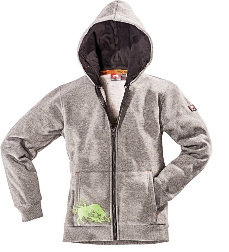 Kinder Sweatjacke BS Grau 116