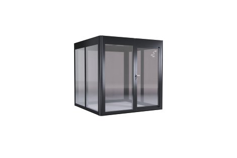 SUNELEMENTS Gewächshaus Sungarden Modern 2.2 Anthrazit Metallic 6 mm