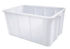 Kasten stapelbar Weiß 72 l