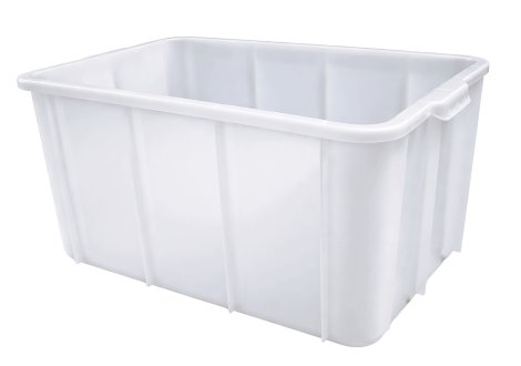 Kasten stapelbar Weiß 72 l