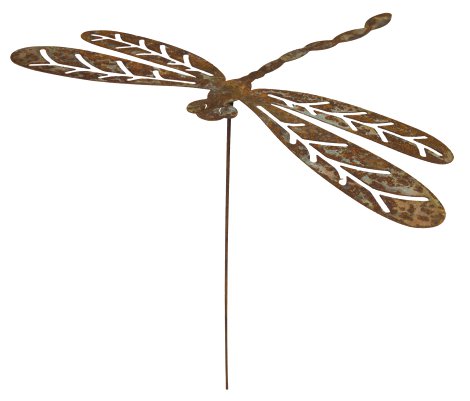 Metall-Gartenstecker Libelle