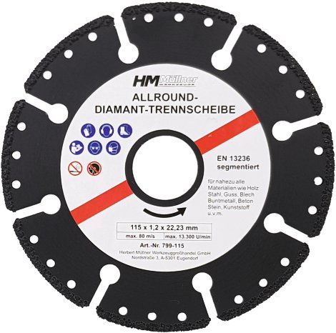 Diamant-Trennscheibe Allround Ø 115 mm