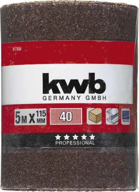 KWB Schleifrolle Korund K40 115 mm 5 m
