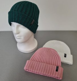 Damen Strickmütze Stulpe OneSize Rot/Grün/Weiß