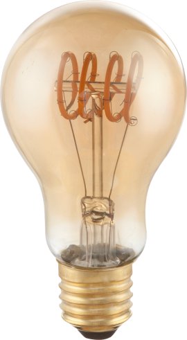 GLOBO LED-Birne Duban Amber-Optik Dimmbar E27 Edison Filament 4,5W 1800K Warmweiß 6x10,6 cm (⌀xH)