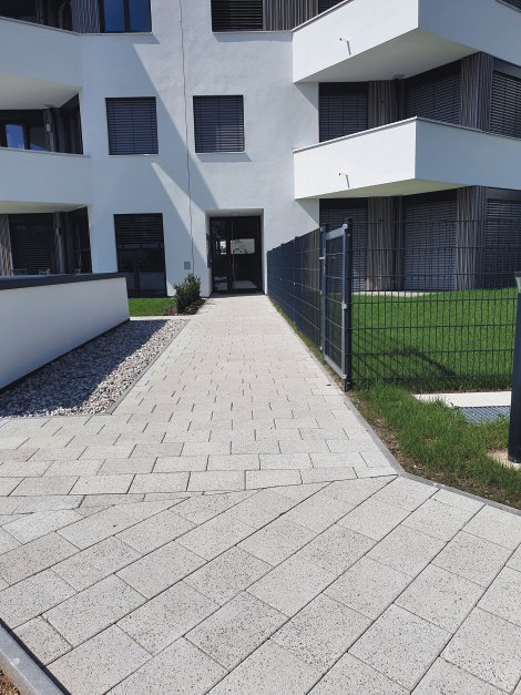 EBENSEER Pflasterstein Rivera Deluxe Granitgrau 20,7x13,7x6 cm (LxBxH)