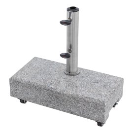 DOPPLER Schirmständer Granitsockel Rollbar 25 kg