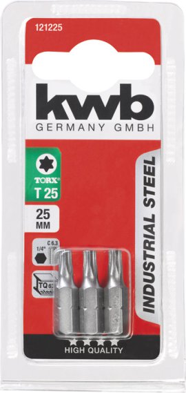 KWB Bit Industrial T25, 25 mm 3 Stk.