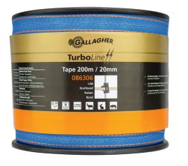 GALLAGHER Litze Breitband Turboline Blau 200 m, 20 mm