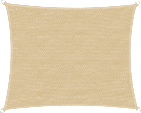 WINDHAGER Sonnensegel CAPRI rechteckig 3x4 m, champagner