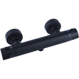 CORNAT Brause-Thermostat Noir Round Schwarz