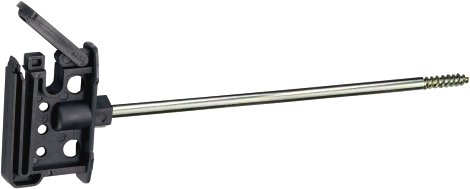 Langstiel-Klippisolator, schwarz 15 Stk.