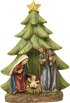 Heilige Familie unter Tannen 8 cm