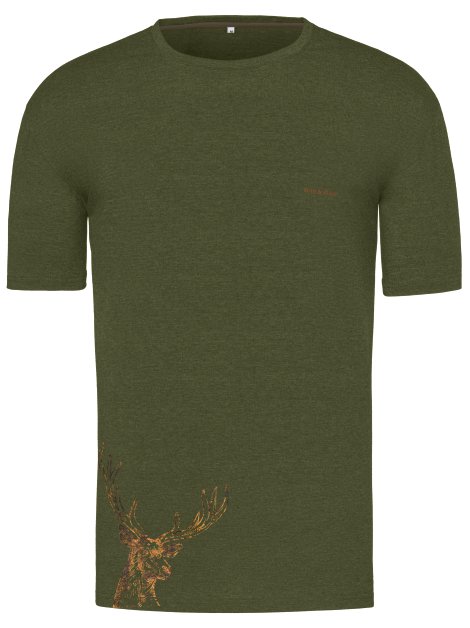 Wild & Wald Herren T-Shirt Hirsch S