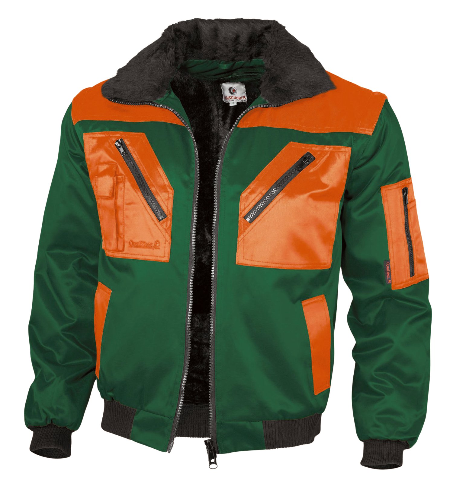 Pilotenjacke Grün/Orange