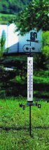 Gartenthermometer mit Wetterhahn