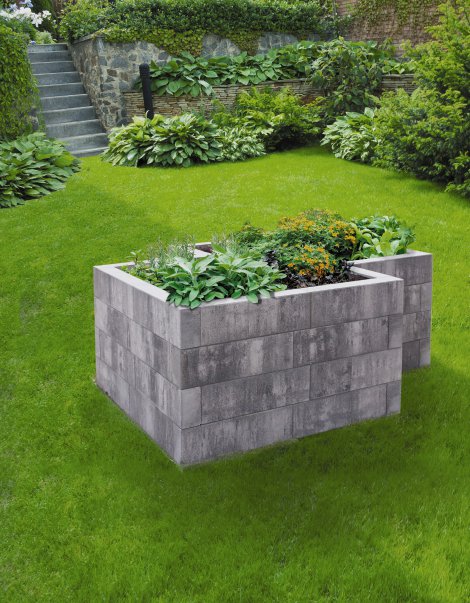 SEESTEINER Hochbeet Suave Anthrazit-meliert 200x180x76 cm