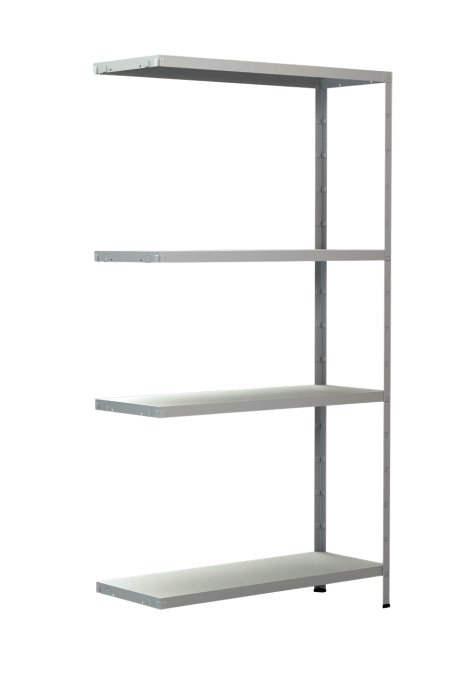 SCHULTE REGALWELT Steckanbauregal 4 Böden Weiß 150x80x30 cm