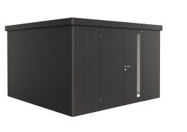 BIOHORT Gerätehaus Neo 4D Doppeltür 348x348x222 cm, Dunkelgrau-metallic