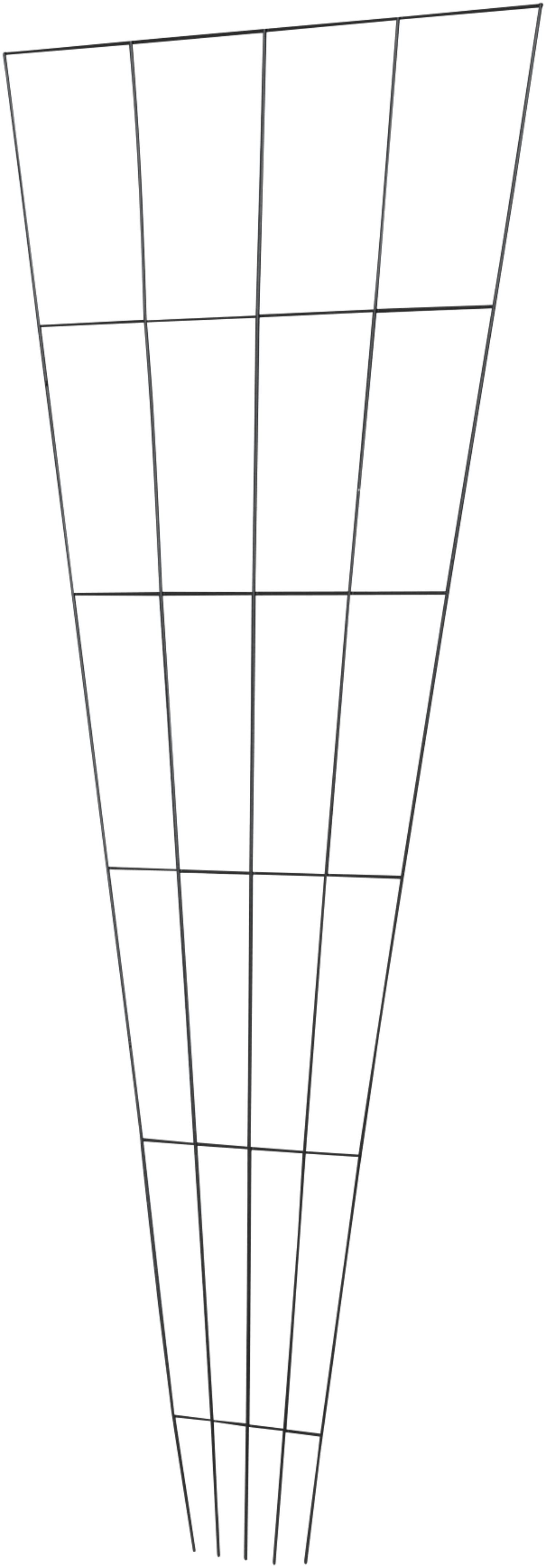 WINDHAGER Metall-Gitterspalier V-Form 150 cm, grün