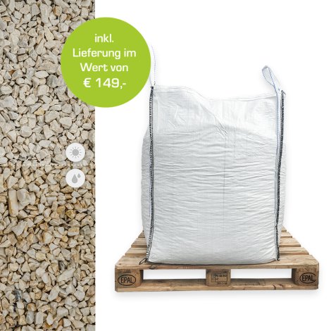Min2C Marmorsplitt mattweiß 8-12mm 1000kg Big Bag