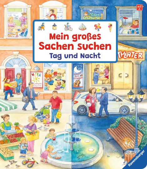 RAVENSBURGER Buch Mein großes Sachen suchen Tag und Nacht