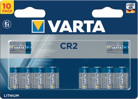VARTA Zylindrische Lithium-Fotobatterie CR2 CR15H270 3V 10er Pack