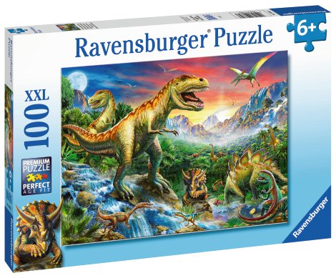 RAVENSBURGER Puzzle Bei den Dinosauriern XXL 100-tlg.