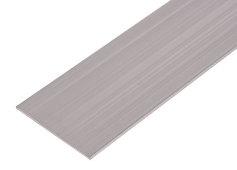 ALBERTS BA-Profil Aluminium Flach Natur 1 m, 70x3 mm