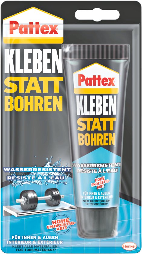 PATTEX Kleben-statt-Bohren Wasserresistent 142 g