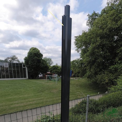 H+S U-Profil für Sichtschutz Uni Anthrazit 1400 mm