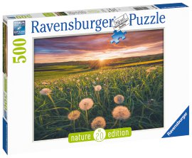 RAVENSBURGER Puzzle Pusteblumen im Sonnenuntergang 500-tlg.