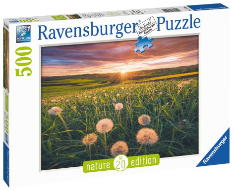 RAVENSBURGER Puzzle Pusteblumen im Sonnenuntergang 500-tlg.