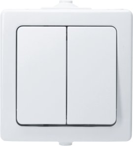 KOPP AP-FR Serienschalter Nautic Arktisweiß