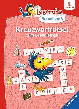 RAVENSBURGER Buch Leserabe Kreuzworträtsel zum Lesenlernen 1. Lesestufe
