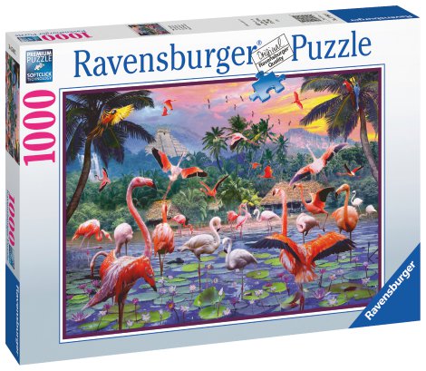 RAVENSBURGER Puzzle Pinke Flamingos