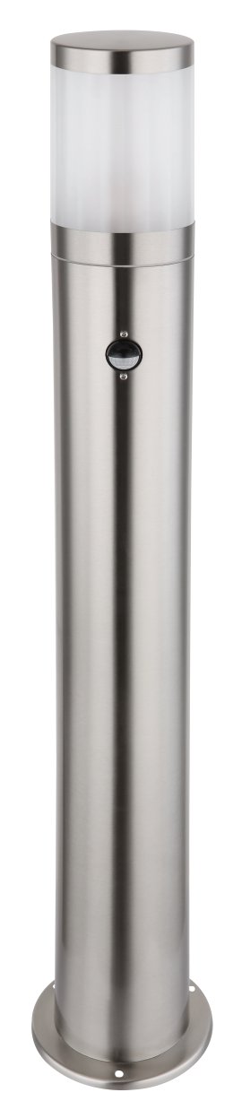 GLOBO Sockel Außenwegleuchte Xeloo Edelstahl Silber 60W 1x E27