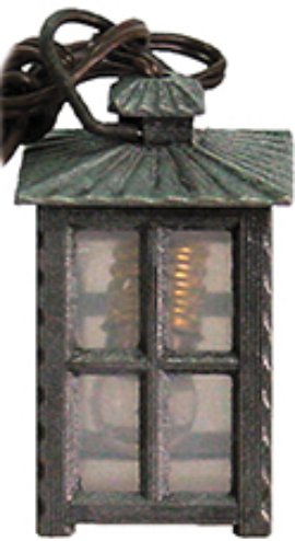 Laterne-Metall Weiß 4-kant 3 cm