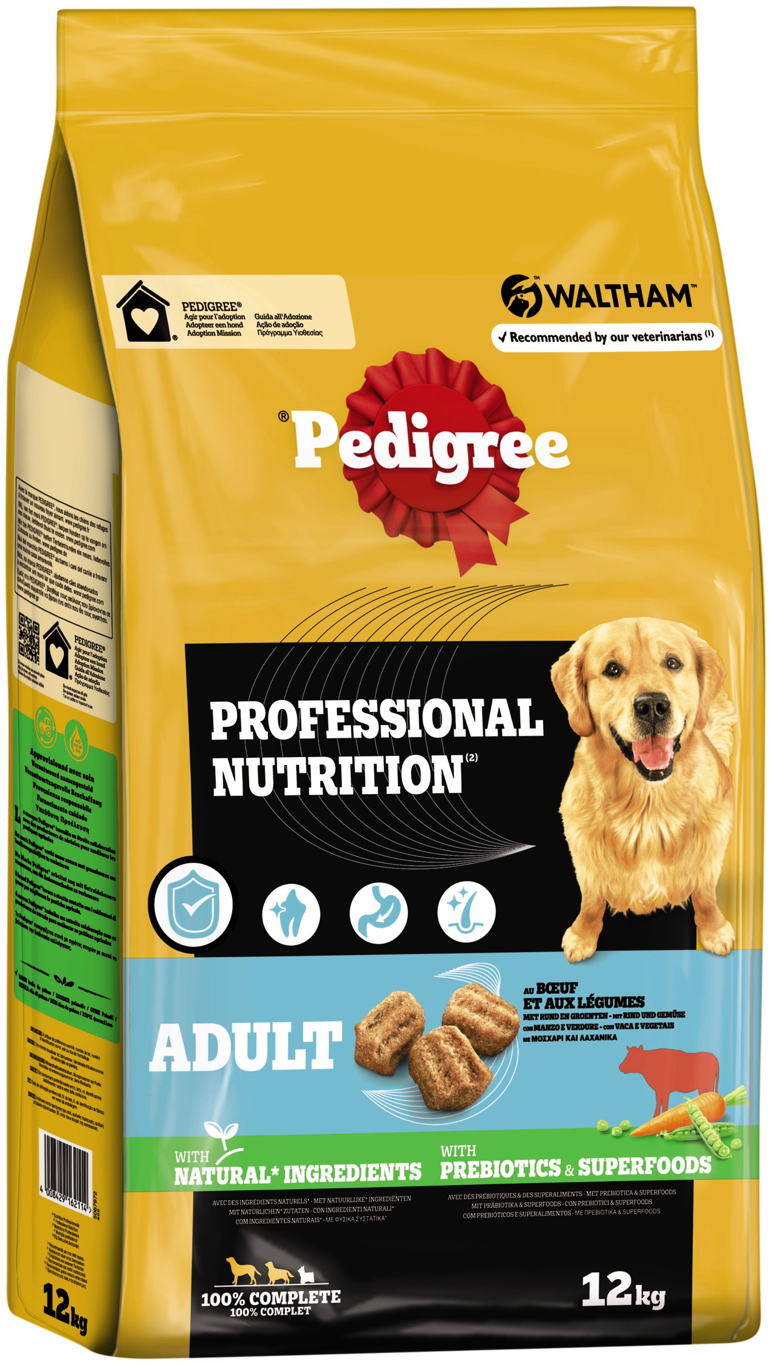 PEDIGREE® Professional Nutrition Trocken mit Rind 12 kg