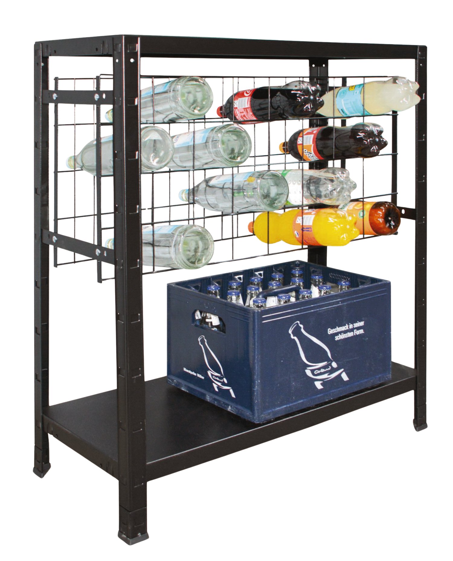 SCHULTE REGALWELT Weinregal 32 Flaschen + Fachboden 90x80x35 cm