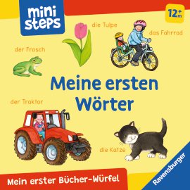 RAVENSBURGER Buch Mein erster Bücher-Würfel Meine ersten Wörter Bücher-Set
