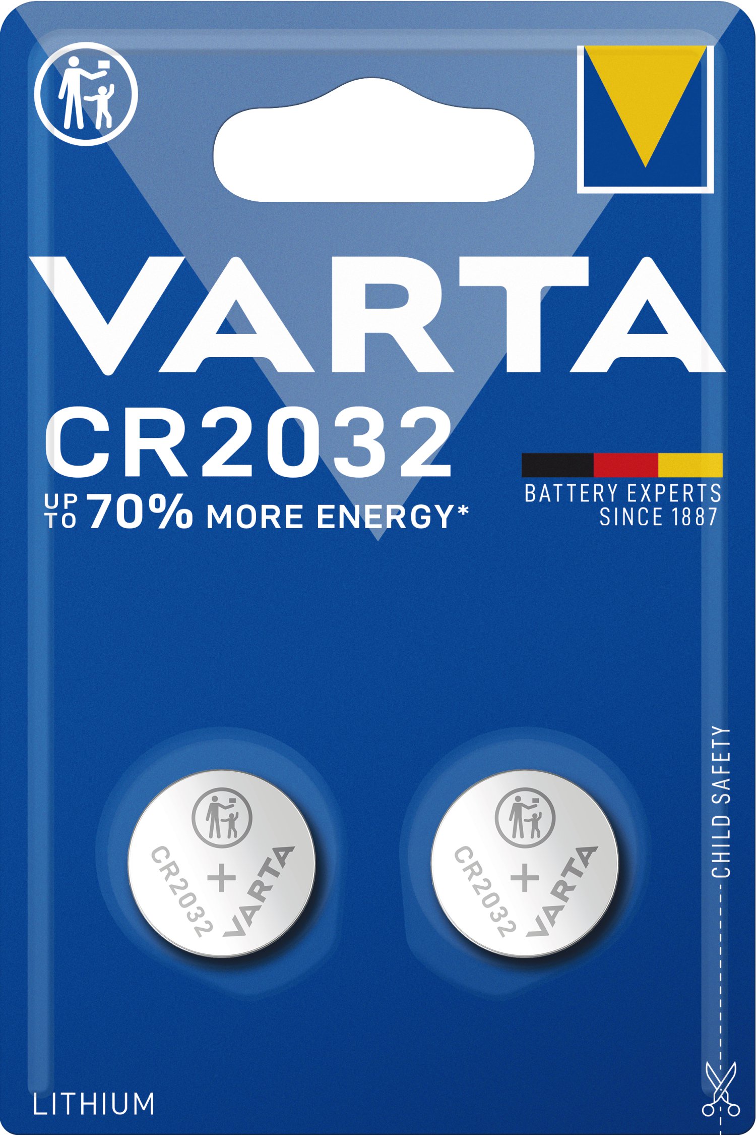 VARTA Lithium Knopfzelle CR2012 2er Pack