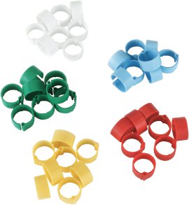 Kunststoffclip farbsortiert 100 Stk.