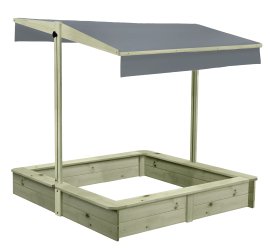 Sandkasten Moritz mit Dach 134x134 cm