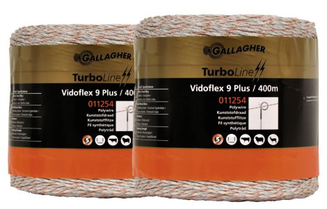 GALLAGHER Zaunschnur TurboLine Pus, weiß, 2 x 400 ml